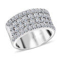 Luxuriant Lab Grown Diamond 2.14 ctw Ring in Sterling Silver (Size 10.0) - Sticky add to cart bar