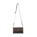 Valentino Orlandi Printed Brown Vegan Leather Crossbody Bag - Sticky add to cart bar