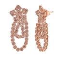 D'Joy Uncut Natural Pink Diamond 1.00 ctw Floral Earrings in 18K Vermeil Rose Gold Over Sterling Silver - Sticky add to cart bar