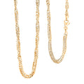 Italian 10K Yellow Gold Bella Gioia Singapore Necklace 20 Inches 1.86 Grams - Sticky add to cart bar
