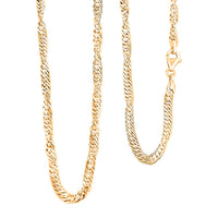 Italian 10K Yellow Gold Bella Gioia Singapore Necklace 20 Inches 1.86 Grams
