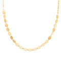 Italian 10K Yellow Gold Graduated Mirror Necklace 20 Inches 2.26 Grams - Sticky add to cart bar
