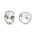 D'Joy Lab Grown Polki Diamond 0.50 ctw Stud Earrings in 18K Vermeil Yellow Gold Over Sterling Silver - Sticky add to cart bar