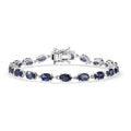 D'Joy Catalina Iolite 7.10 ctw Tennis Bracelet in Rhodium Over Sterling Silver (6.50 In) - Sticky add to cart bar