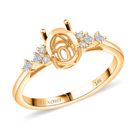 Luxoro Mounting Ring in 14K Yellow Gold (Size 6.0) 3.38 Grams