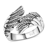 Bali Legacy Angel Wings Ring in Sterling Silver (Size 5.5) 4.85 Grams