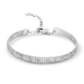 950 Platinum Diamond Cut Textured Bangle Bracelet (Size 6.00) (11.90 g) - Sticky add to cart bar