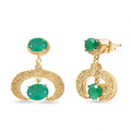 EverTrue Green Onyx 3.70 ctw Earrings in 18K YG Plated - Sticky add to cart bar