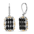 EverTrue African Amethyst Cluster Earring in 18K YG Plated and Platinum Bond 4.50 ctw - Sticky add to cart bar