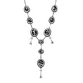 D'Joy Artisan Crafted White Buffalo 25.00 ctw Necklace 18-20 Inches in Sterling Silver - Sticky add to cart bar