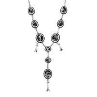 D'Joy Artisan Crafted White Buffalo 25.00 ctw Necklace 18-20 Inches in Sterling Silver