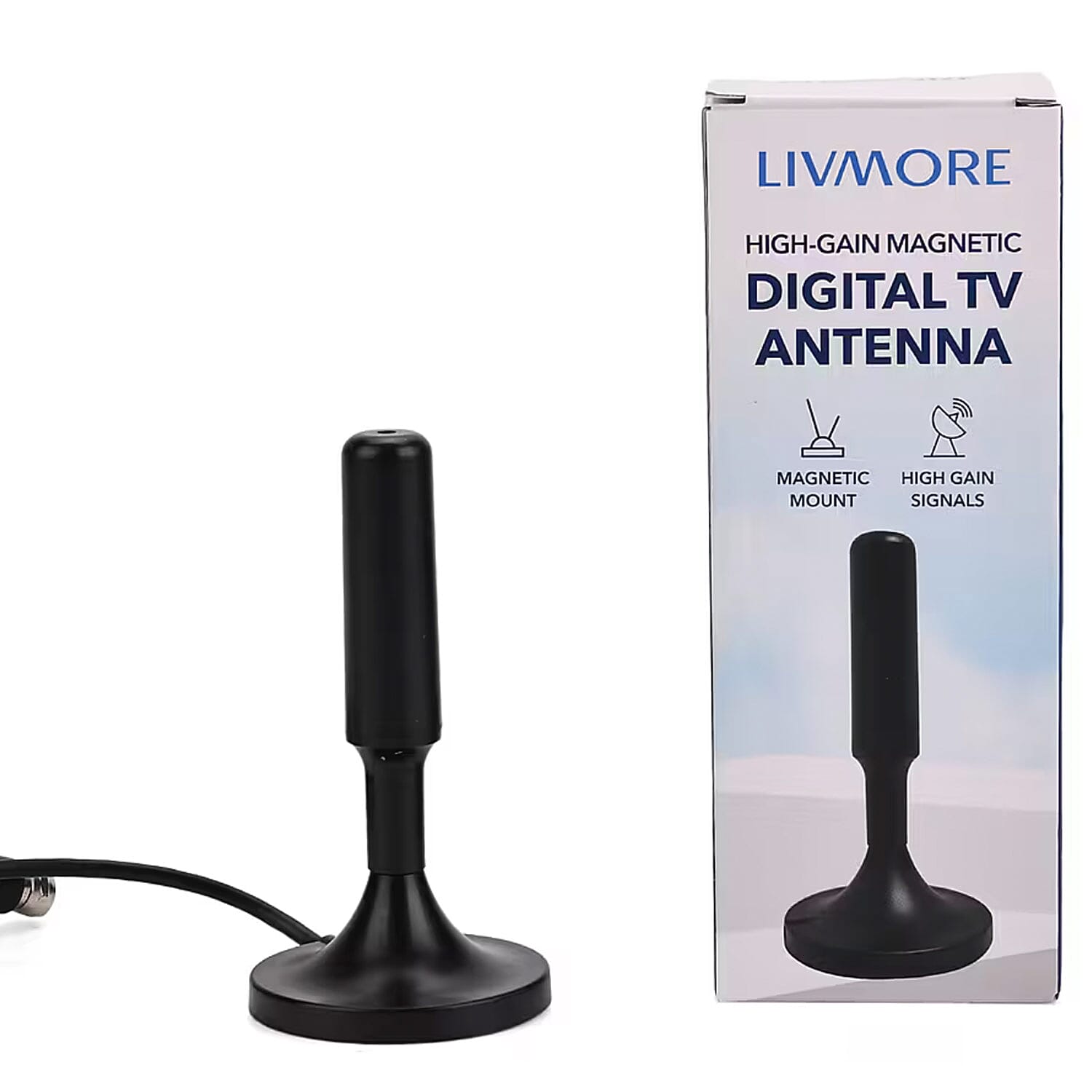 4K Digital HDTV Antenna (Support - 4K 1080P VHF UHF TV Channels)