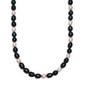 D'Joy Green Dyed Pearl, Freshwater Pearl Necklace in Rhodium Over Sterling Silver 18 Inches - Sticky add to cart bar