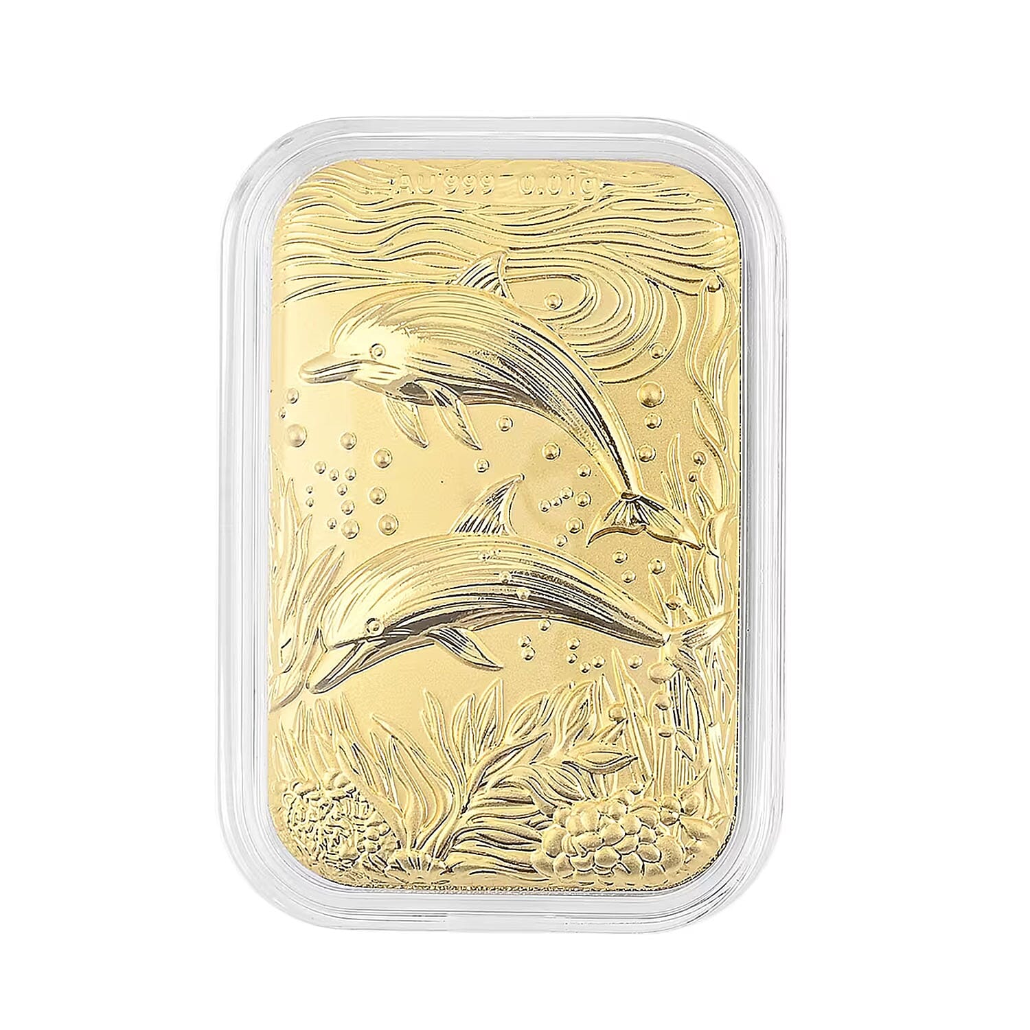24K Yellow Gold Dolphin Emboss Sheet 10mg