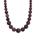 Premium Pink Tourmaline 240.00 ctw Beaded Necklace in Platinum Over Sterling Silver 18 Inches - Sticky add to cart bar