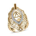 Diamond I3 0.35 ctw Mounting Ring in 10K Yellow Gold  (Size 7.0) 7.30 Grams - Sticky add to cart bar