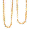 Italian Rosetta Scalare Chain Necklace in 10K Yellow Gold 12.33 Grams 20 Inches - Sticky add to cart bar