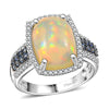 Ethiopian Welo Opal & Ceylon Blue Sapphire