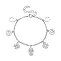 Multiple Symbolic Charms Bracelet in Stainless Steel (7.50-9.50In) - Sticky add to cart bar