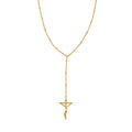Crucifix Beaded Necklace in Stainless Steel 36 Inches - Sticky add to cart bar