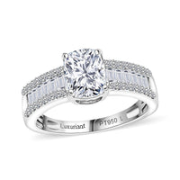 IGI Certified Luxuriant Lab Grown Diamond E-F VS Art Deco Ring in 950 Platinum Size 10.0 2.00 ctw