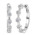 10K White Gold Luxuriant Lab Grown Diamond (E-F, VS) Hoop Earrings 0.32 ctw - Sticky add to cart bar