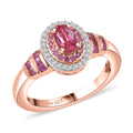 D’joy Premium Mahenge Spinel, Multi Gemstone Ring in 18K Vermeil RG Over Sterling Silver (Size 6.0) 0.90 ctw - Sticky add to cart bar