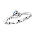 Luxuriant Lab Grown Diamond E-F VS Solitaire Ring in 18K Vermeil Yellow Gold Sterling Silver (Size 10.0) 0.25 ctw - Sticky add to cart bar
