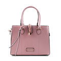 Cee Klein Blush Faux Leather Satchel Bag with Chain & Lock Detail - Sticky add to cart bar