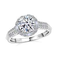 Certified 950 Platinum Luxuriant Lab Grown Diamond (E-F, VS) Ring (Size 8.0) (5.43 g) 2.00 ctw