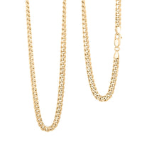 Miami Cuban 4.30mm Chain Necklace in 10K Yellow Gold 10.3 Grams 22 Inches