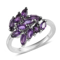 EverTrue African Amethyst Ring in Stainless Steel (Size 10.0) 1.60 ctw - Sticky add to cart bar