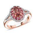 D’Joy Red Apatite, Multi Gemstone Floral Ring in 18K Vermeil RG Over Sterling Silver (Size 10.0) 1.50 ctw - Sticky add to cart bar