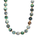 D'Joy Utah Variscite 200 ctw Necklace 18 Inches in 18K Vermeil Yellow Gold Over Sterling Silver - Sticky add to cart bar