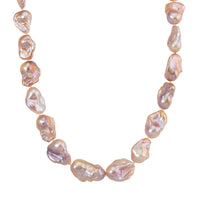 Multi Color Freshwater Pearl 450.00 ctw Necklace in 14K Yellow Gold Over Sterling Silver (5 g)