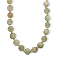 D'Joy Green Kyanite Necklace 18 Inches in 18K Vermeil Yellow Gold Over Sterling Silver