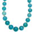 D'Joy Amazonite 495.00 ctw Necklace 18 Inches in 18K Vermeil Yellow Gold Over Sterling Silver - Sticky add to cart bar