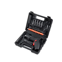 Rechargeable Electric Screwdriver Kit with 38pcs Bits, Pivoting Handle