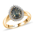 10K Yellow Gold AAA Narsipatnam Alexandrite, Luxuriant Lab Grown Diamond (E-F, VS) Majestic Mirage Ring (Size 10.0) 1.05 ctw - Sticky add to cart bar