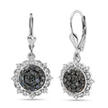 D’Joy Narsipatnam Alexandrite, Moissanite Earrings in Rhodium Over Sterling Silver 1.70 ctw - Sticky add to cart bar