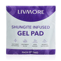 Livmore Black Shungite Set of 2 Infused Gel Pads - Sticky add to cart bar