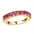 D’Joy Mozambique Ruby Ring in 18K Vermeil YG Over Sterling Silver (Size 7.0) 1.50 ctw - Sticky add to cart bar