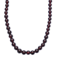 D'Joy AAA Mozambique Garnet 155.00 ctw Celebrity Beaded Necklace in 18K Vermeil Yellow Gold Over Sterling Silver 20 Inches