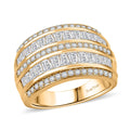 J Francis Embellished with Zirconia by Swarovski 4.50 ctw Ring in 18K YG Plated - Sticky add to cart bar