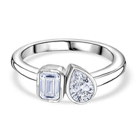 9K White Gold Luxuriant Lab Grown Diamond (E-F, VS) Ring (Size 8.0) 1.00 ctw