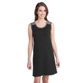 LAT Black and Camo 100% Cotton Fine Jersey Racerback Tank Dress - S - Sticky add to cart bar