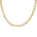 6.4mm Curb Cuban Chain Necklace in 10K Yellow Gold 15.20 Grams 26 Inches - Sticky add to cart bar
