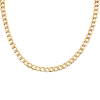 6.4mm Curb Cuban Chain Necklace in 10K Yellow Gold 15.20 Grams 26 Inches