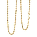 4mm Diamond-cut Rope Chain Necklace in 10K Yellow Gold 10.5 Grams 26 Inches - Sticky add to cart bar