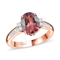 Luxoro 10K Rose Gold AAA Red Apatite, Diamond (G-H, I2) Ring (Size 10.0) 2.90 ctw - Sticky add to cart bar